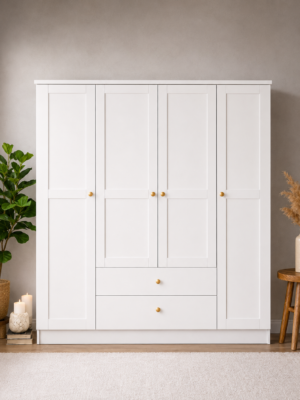 Olivia 4 Kapaklı Gardırop